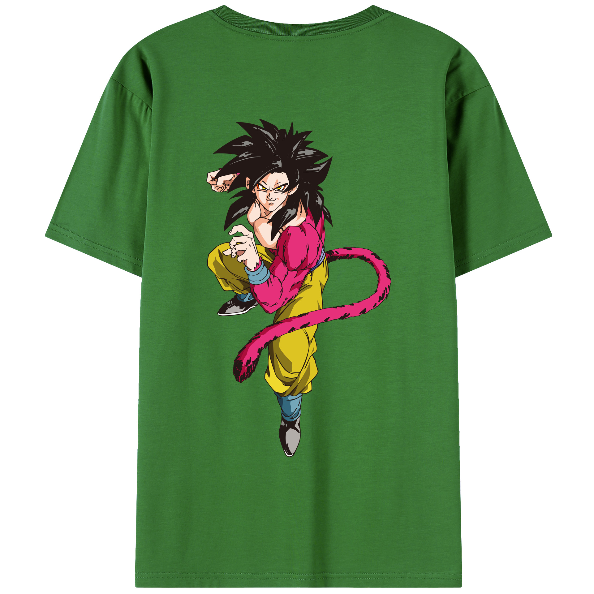 （画像用） ドラゴンボール 孫悟空（そん ごくう）Son Goku カカロット DRAGON BALL Kakarotto レディース半袖Tシャツ(バックプリント)